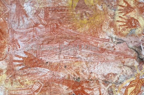 aboriginal rock art;australian rock art;stenciled rock art;painted rock art;arnhem land rock art;mount borradaile;davidson's arnhemland safaris;davidsons arnhemland safaris;post-contact rock art