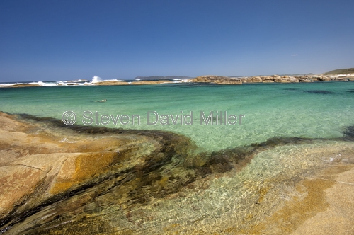 greens pool;william bay national park;green water;clear water;playing on the beach;western australia;steven david miller