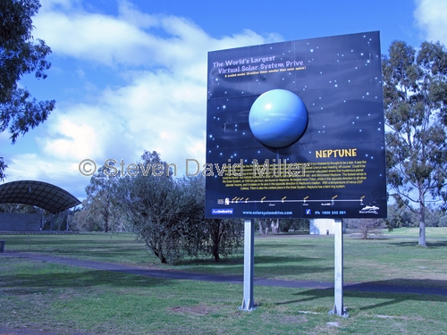 gilgandra;gilgandra cooee heritage centre;gilgandra neptune;world's largest virtual solar system drive;warrumbungle warrumbungles;new south wales;newell highway;steven david miller