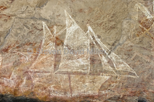 nanguluwur;kakadu;kadadu national park;kakadu rock art;northern territory;northern territory national park;aboriginal rock art;australian rock art;rock art;macassan coastal trader rock art;post contact rock art