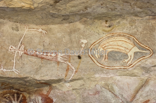 aboriginal rock art;australian rock art;stenciled rock art;painted rock art;arnhem land rock art;mount borradaile;northern territory;davidsons arnhemland safaris;davidson's arnhemland safaris