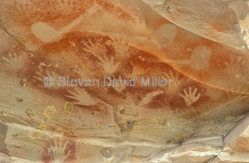 baloon cave;carnarvon gorge;carnarvon national park;queensland national park;australian national park;aboriginal rock art;stencil rock art;stencil hands;stencil tools