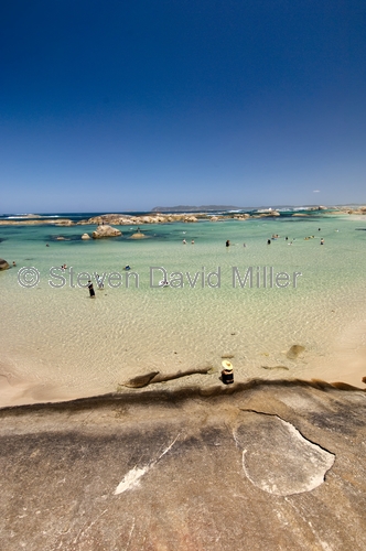 greens pool;william bay national park;green water;clear water;playing on the beach;western australia;steven david miller