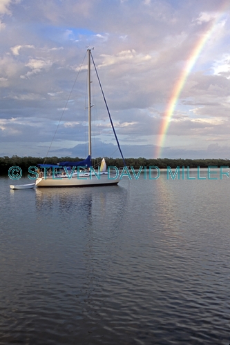 rookery bay;naples;boat in rookery bay;boat in naples bay;boat with rainbow;rookery bay rainbow;rainbow at rookery bay;rainbow