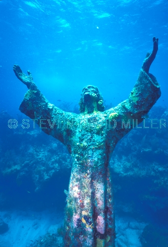 christ of the abyss;underwater statue;key largo marine sanctuary;upper florida keys;florida keys marine sanctuary;underwater christ